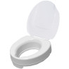Toilettensitzerhöhung 10cm mit Deckel, bis 225kg belastbar