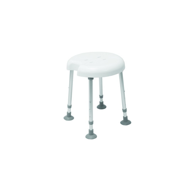 Duschhocker rund mit Hygieneausschnitt Duschhocker rund mit Hygieneausschnitt