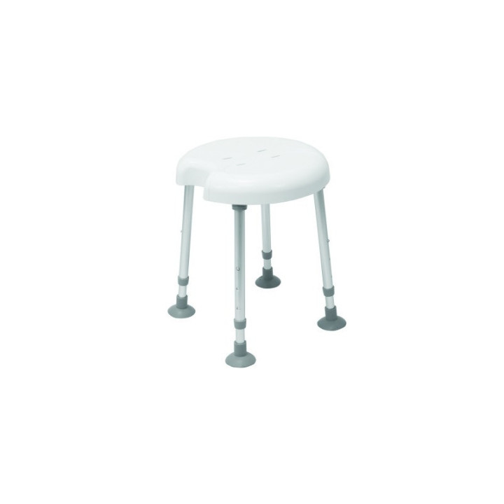 Duschhocker rund mit Hygieneausschnitt